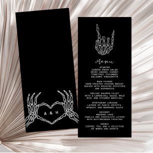 Gothic Edgy Bruiloft Diner Menu