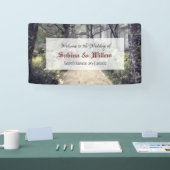 Gothic Eerie Garden Path Welcome Wedding Banner (Beurs)