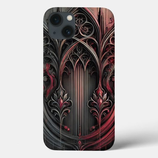 Gothic Elegance iPhone Case (Achterkant)