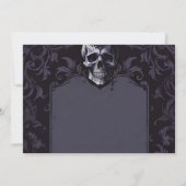 Gothic Elegance Purple Boho Skull Save The Date (Achterkant)