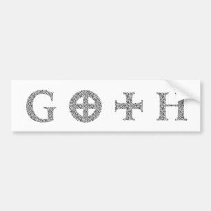 GOTHIC - Emo Alternative Grunge Rock Punk Bumpersticker
