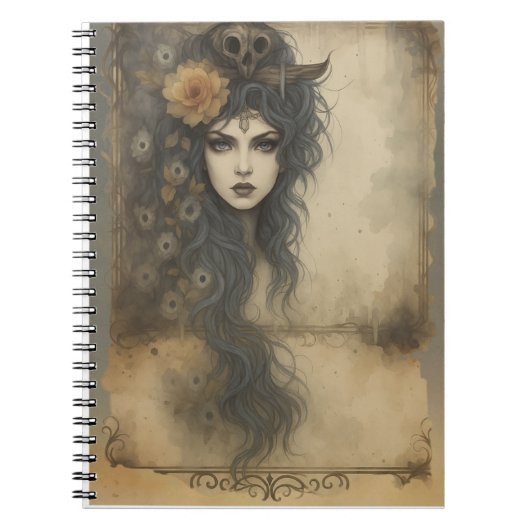 Gothic Enchantress Notebook Notitieboek (Voorkant)