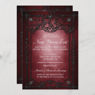 Gothic Evening New Years Uitnodiging