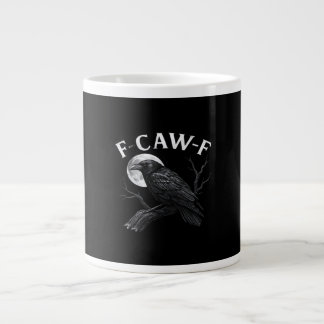 Gothic F-Caw-F Humor Grappige Kraai Extra Grote Beker