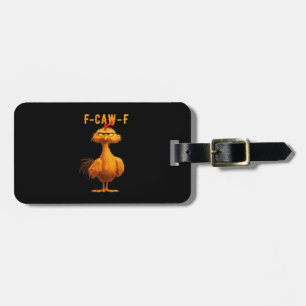 Gothic F-Caw-F Kraai Grappige Humor Bagagelabel