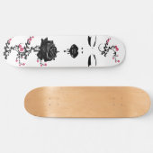 Gothic Face Black Roos zorgt ervoor dat vloeibaar  Skateboard (Horizontaal)
