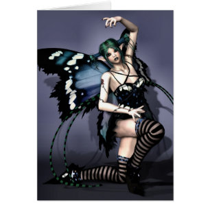 Gothic Fae Butterfly Card