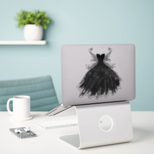 Gothic Fairy Black Gown Vampy Gothic Glam Sheen Sticker