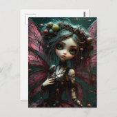 Gothic Fairy Briefkaart (Voorkant / Achterkant)