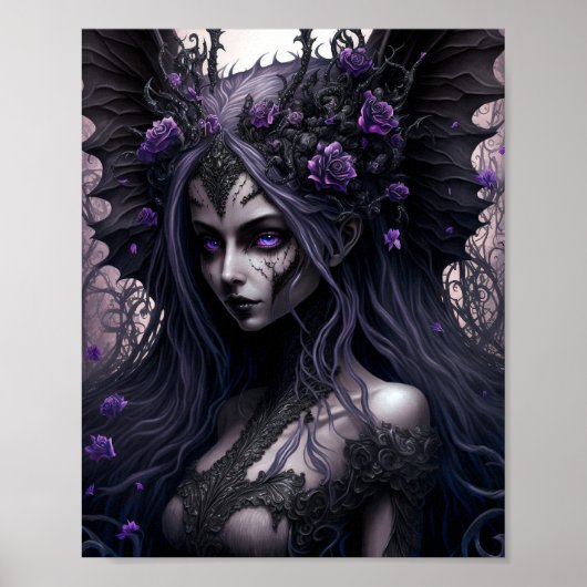 Gothic Fairy Dark Fantasy Art Poster (Voorkant)