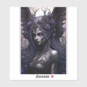 Gothic Fairy Dark Fantasy Art Sticker (Vel)