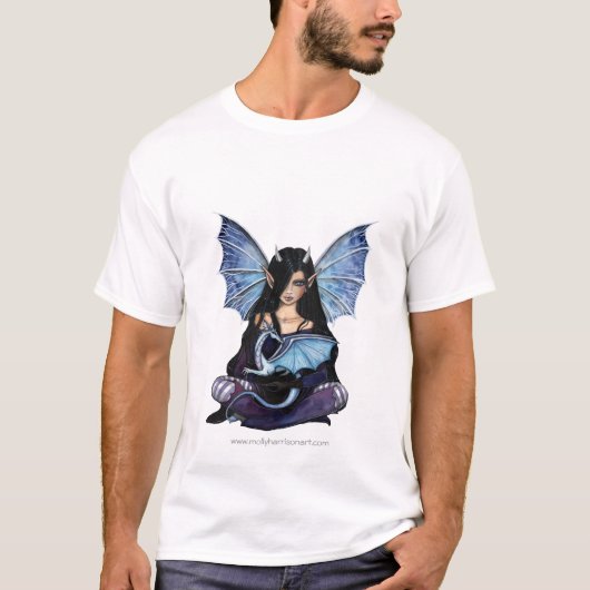 Gothic Fairy Dragon T-shirt van Molly Harrison (Voorkant)