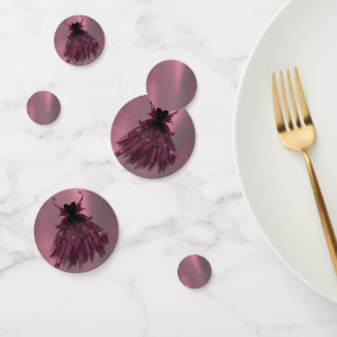 Gothic Fairy Fuchsia Gown   Punk Roze Magenta Confetti