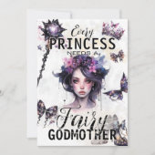 Gothic Fairy Godmother Voorstel Foto Kaart (Voorkant)