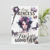 Gothic Fairy Godmother Voorstel Foto Kaart (Staand voorkant)