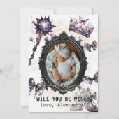 Gothic Fairy Godmother Voorstel Foto Kaart (Achterkant)