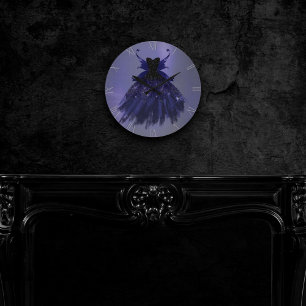 Gothic Fairy Indigo Gown Deep Royal Paarse Sheen Ronde Klok