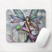 Gothic Fairy Mousepad beroemd gemaakt door Molly H Muismat (Met muis)