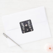 Gothic Fairy Vierkante Sticker (Envelop)