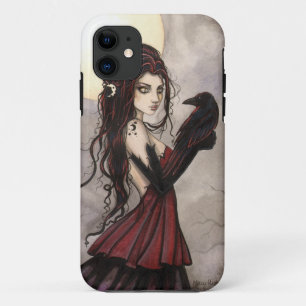 Gothic Fantasy Art Witch en Raven iPhone 5 Hoesje