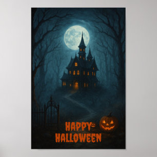 Gothic Fantasy Bezienswaardigheden Castle & Mist Poster