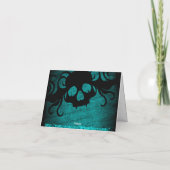 Gothic fantasy skull Thank You Bedankkaart (Achterkant)