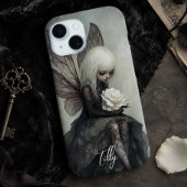 Gothic Fee & Witte Roos | Aangepaste Donkere Fanta Case-Mate iPhone Case