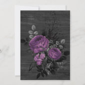 Gothic Floral Rustic Bridal Shower Kaart (Achterkant)