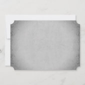 Gothic Floral Spider Halloween Party Kaart (Achterkant)