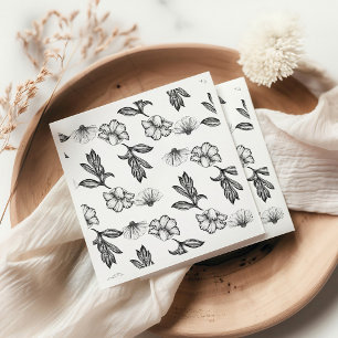 Gothic Flower tattoo Baby shower Servet