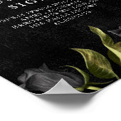 Gothic Flower Vrijgezellenfeest Aangepast teken Poster (Hoek)
