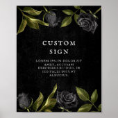 Gothic Flower Vrijgezellenfeest Aangepast teken Poster (Voorkant)