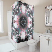 Gothic Frozen Winter Spider Web Douchegordijn (In situ)