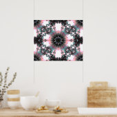 Gothic Frozen Winter Spider Web Poster (Keuken)