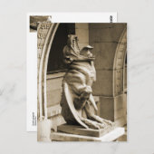 Gothic gargoyle briefkaart (Voorkant / Achterkant)