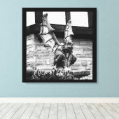 Gothic Gargoyle Canvas Afdruk (Insitu (Houten vloer))