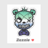 Gothic Gay MLM Pride Vlaggekleurd Beer Sticker (Vel)