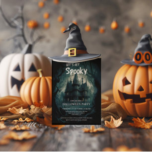 Gothic Geheime Huis Halloween Kostuumfeest Kaart
