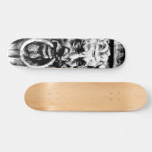 Gothic German Face Skateboard (Horizontaal)