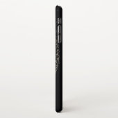 Gothic Ghost Skull Lijst Black Silver Gothic iPhone Hoesje (Linkerkant)