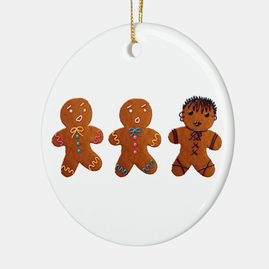 Gothic Gingerbrood Man Keramisch Ornament (Links)