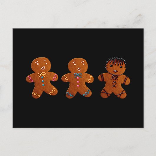 Gothic GingerBrooMan Briefkaart (Voorkant)