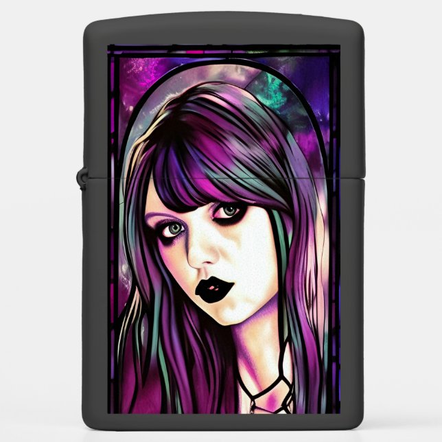 Gothic Girl #2 Zippo Lighter (Voorkant)