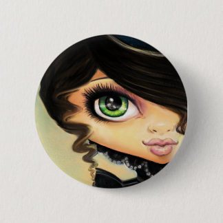 Gothic Girl - Myna Ronde Button 5,7 Cm
