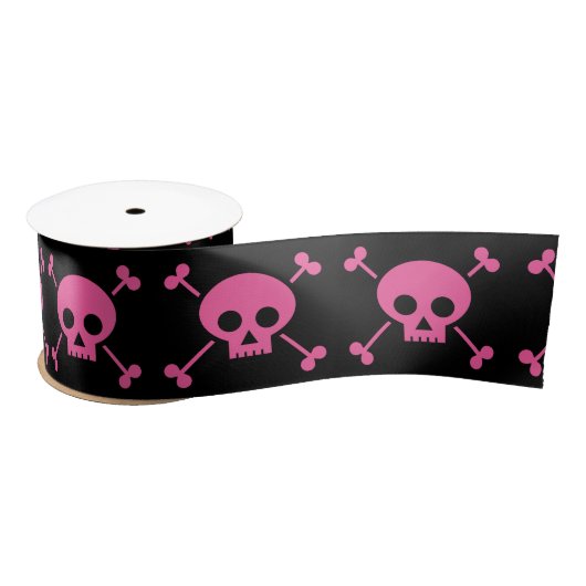 Gothic Girl Pink Black Skulls Pattern Cool Lint (Spoel)