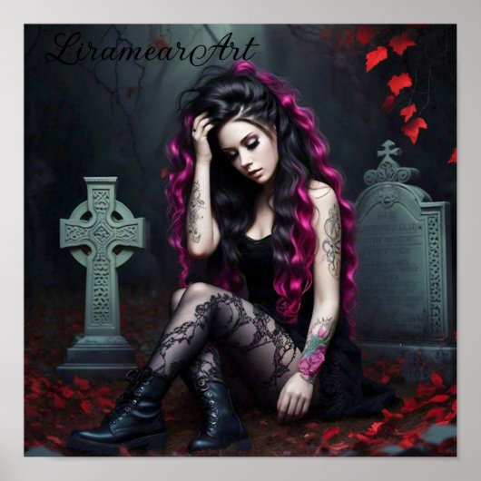 Gothic Girl Poster (Voorkant)
