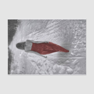 Gothic  Girl Red Dress-ontkoppelingskunst Tissuepapier