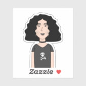 Gothic Girl Sticker (Vel)