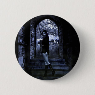 Gothic Girls de crypt knop Ronde Button 5,7 Cm