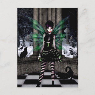 Gothic Girls Winter Games Carte postale imaginaire